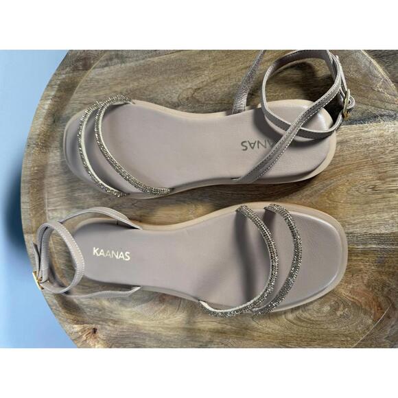 Kaanas Marquis Sandals Caramel Size 10 New in Box - Picture 4 of 11